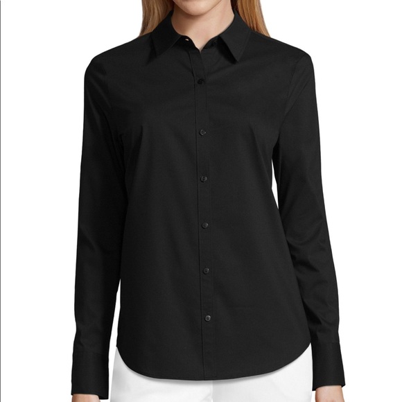 Worthington Womens Long Sleeve Modern Fit Button-Down Shirt - Picture 3 of 5
